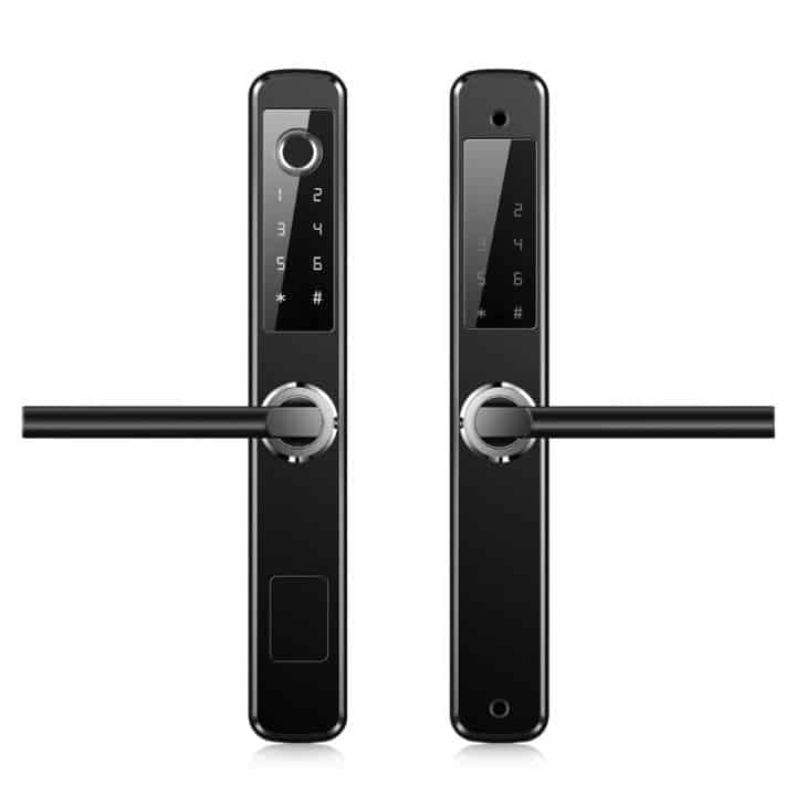 Smart WiFi Door Lock, Fingerprint, Card, Code, Key | IP65 Outdoor