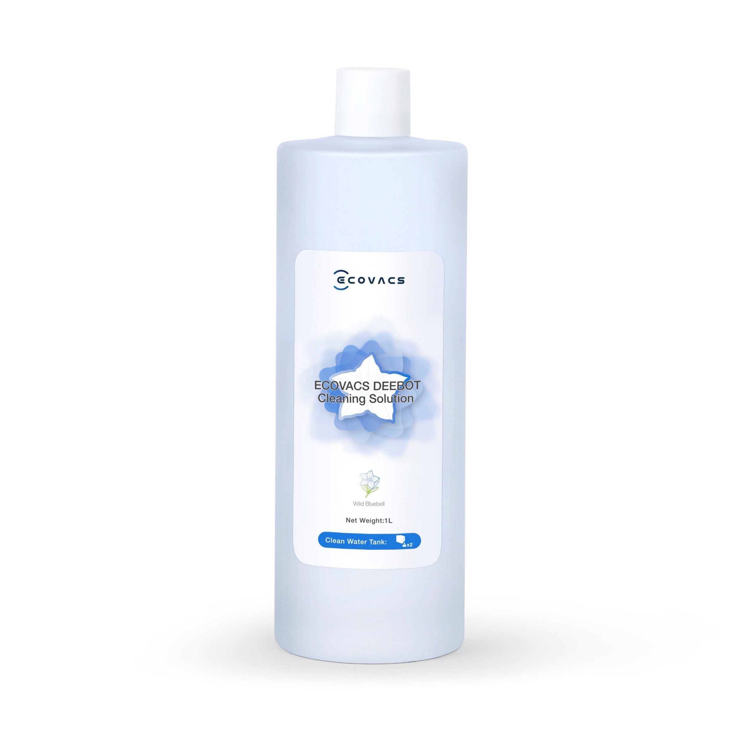ECOVACS DEEBOT Cleaning Detergent Solution Bottle Wild Bluebell Scent- 1L